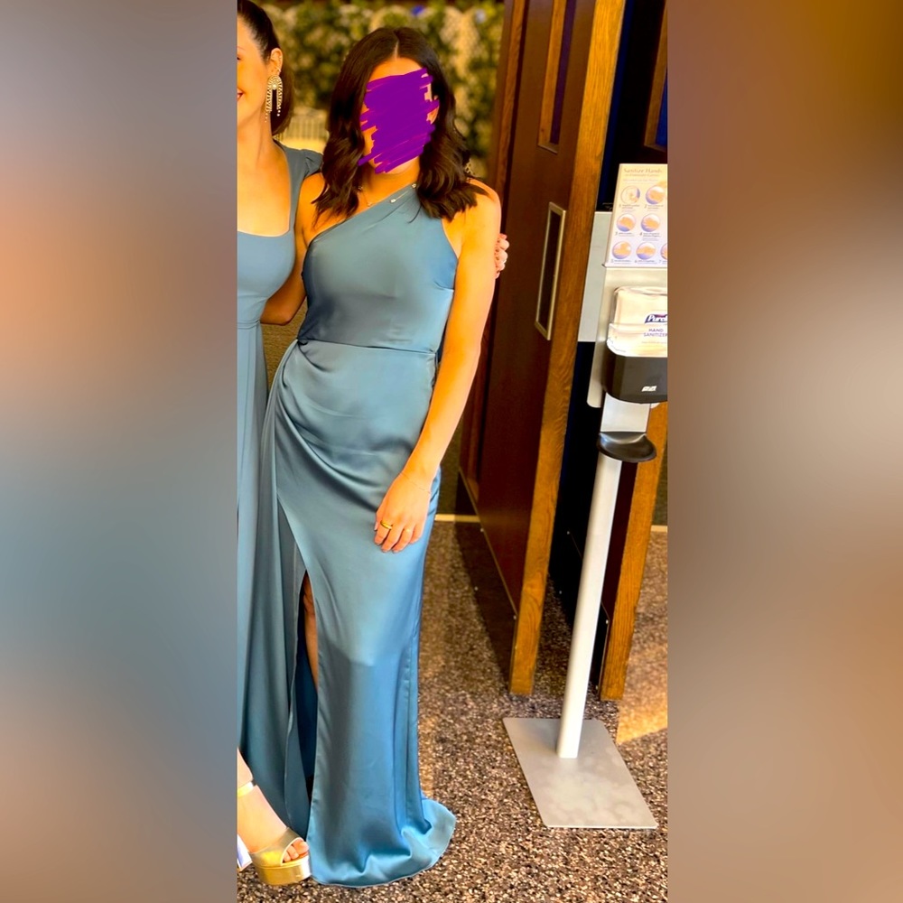 Azazie Maron Dress in Bermuda - Picture 8 of 11
